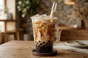 Секреты Tiger Milk Tea: готовим аутентичный Brown Sugar Milk Tea с нуля 🤎 фото