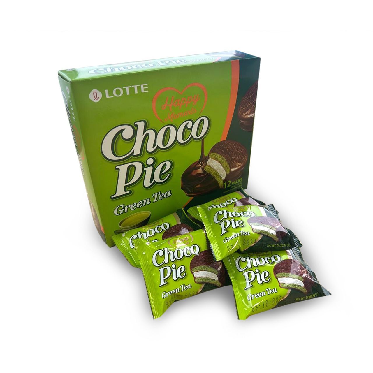 Шоколадный десерт Chocopie зеленій чай 336 г ➤ Pearl Tea